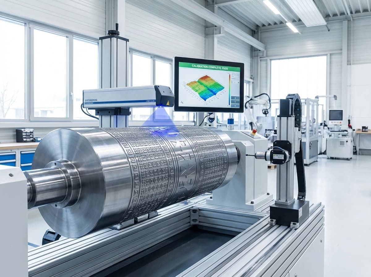 Innovative embossing roller machine in production